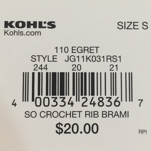 SO NWT CROCHET RIB BRAMI - Picture 11 of 11